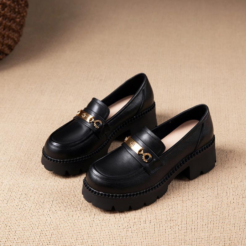 Женские лоферы из первого слоя коровьей кожи, новые осенние кожаные туфли-однопедальки с темпераментом, на пенной платформе, женские туфли-маффины 35
Женские лоферы из первого слоя коровьей кожи, новые осенние кожаные туфли-однопедальки с темпераментом, на пенной платформе, женские туфли-маффины 35