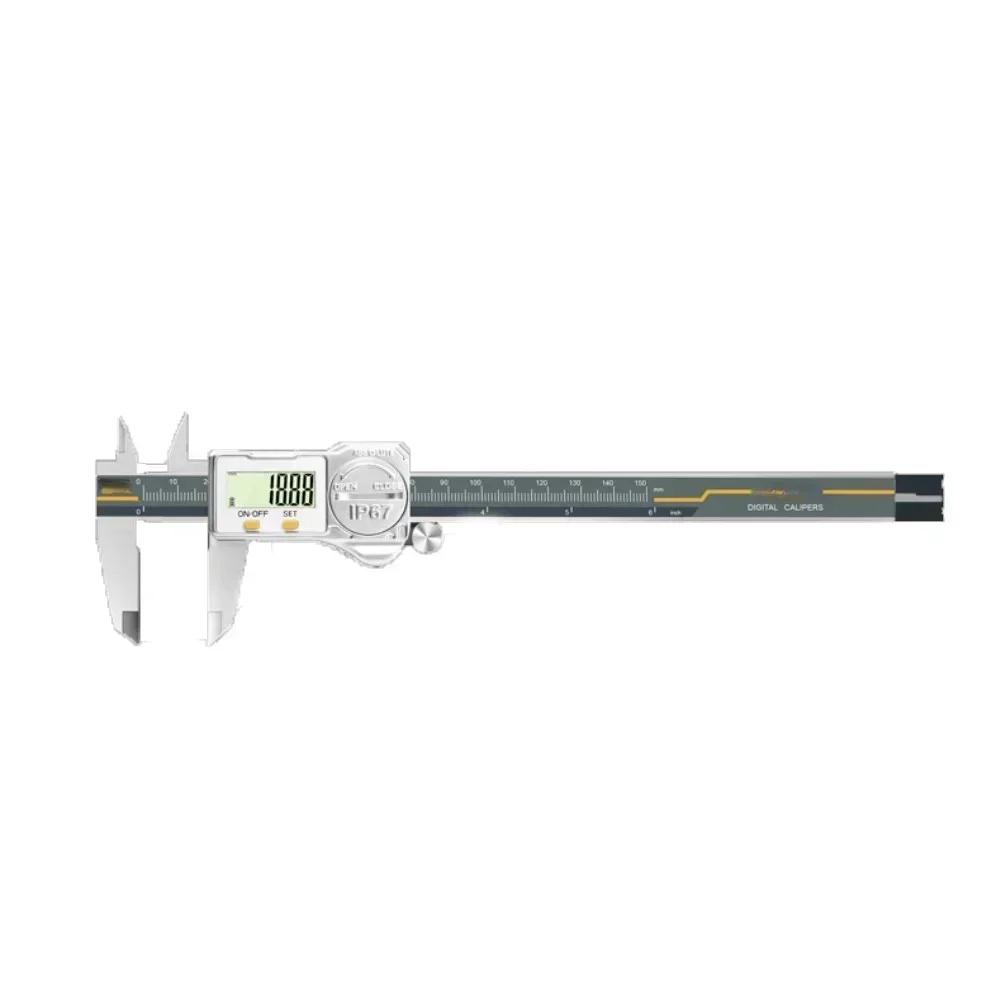 150mm Stainless Steel Digital Electronic Vernier Caliper with IP67 Waterproof and Absolute Origin System for Accurate Use China Mainland
150mm Stainless Steel Digital Electronic Vernier Caliper with IP67 Waterproof and Absolute Origin System for Accurate Use China Mainland