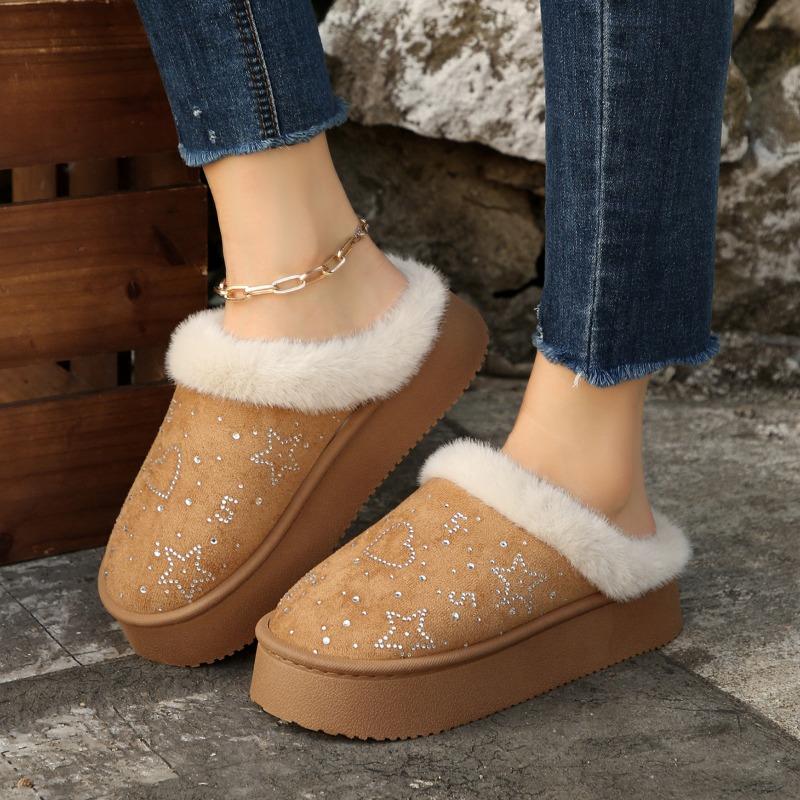 Baotou Cotton Mall Winter New Round Toe Deep Slip Rhinestone Suede Platform Anti-slip and Wear-resistant Flat Shoes 41 жовтий
Baotou Cotton Mall Winter New Round Toe Deep Slip Rhinestone Suede Platform Anti-slip and Wear-resistant Flat Shoes 41 жовтий