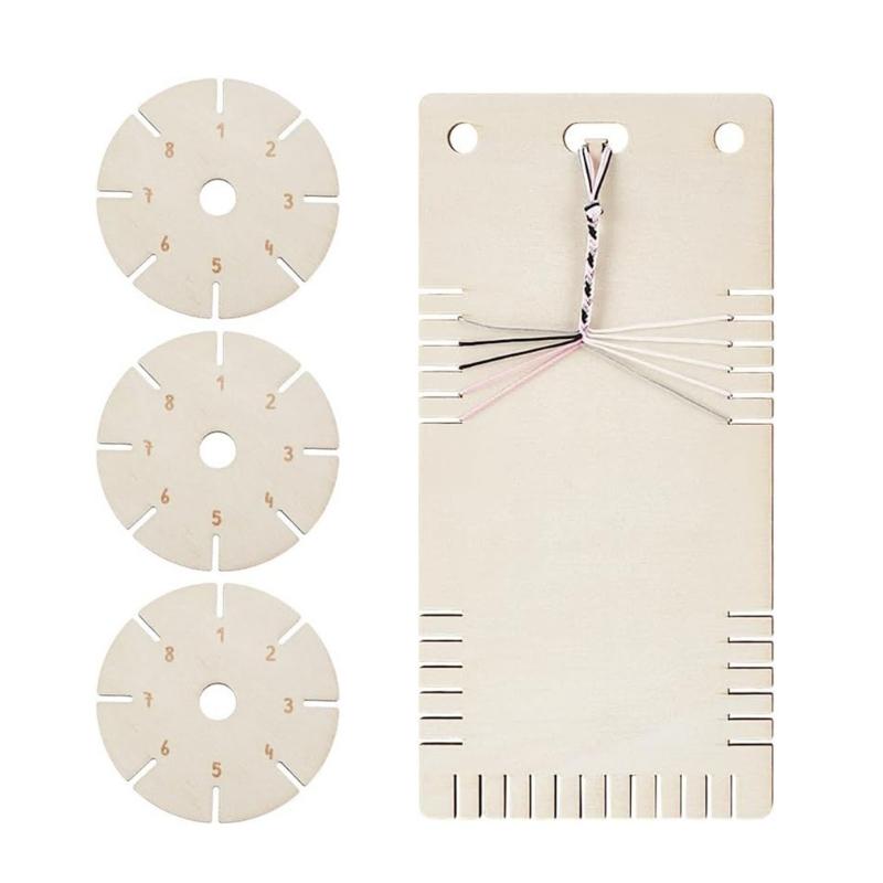 Round Handmade Weaving Board for Bracelets Crafting Portable Sturdy Wood Designs 1
Round Handmade Weaving Board for Bracelets Crafting Portable Sturdy Wood Designs 1