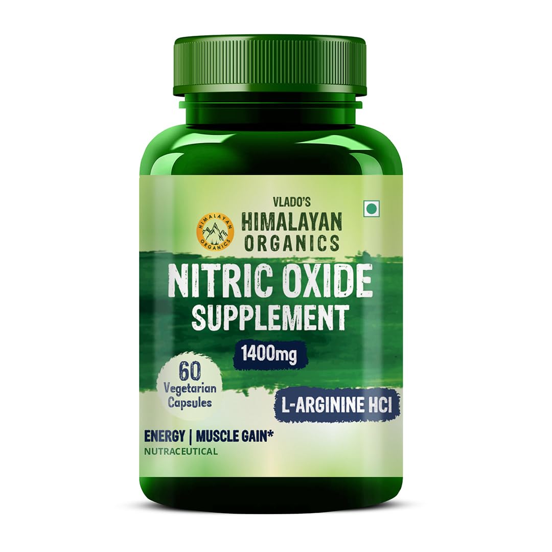 Vlado’s Himalayan Organics Nitric Oxide 1400 Mg Capsules With L-Arginine For Workout Performance Stamina And Energy Support 60 Count
Vlado’s Himalayan Organics Nitric Oxide 1400 Mg Capsules With L-Arginine For Workout Performance Stamina And Energy Support 60 Count
