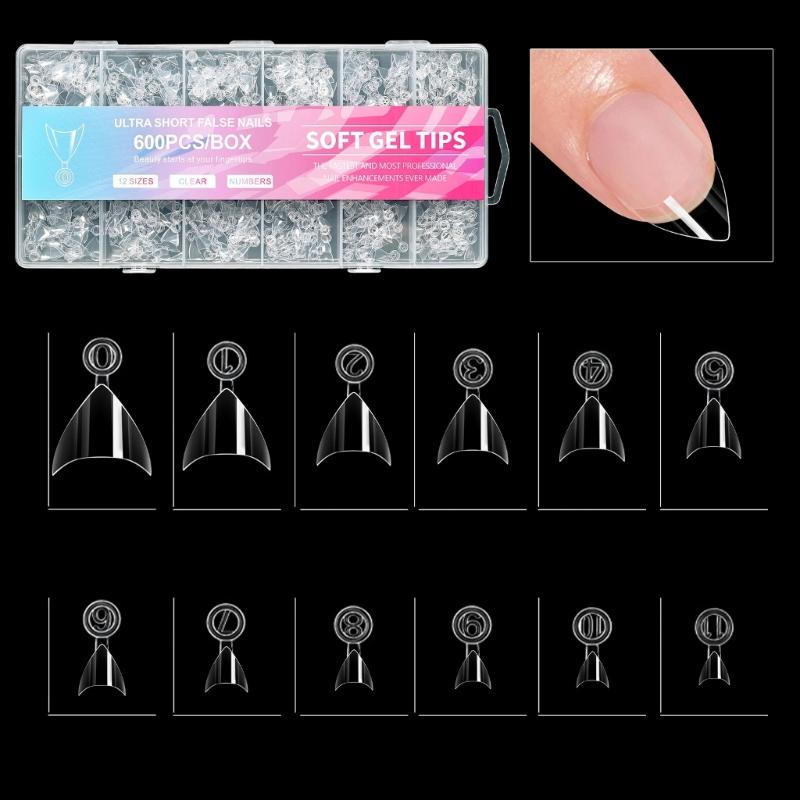 600 Pieces Short Half Cover False Nail friendly Nail Tips Manicure Nail Decoration For Salon or Home Quick Nail Art
600 Pieces Short Half Cover False Nail friendly Nail Tips Manicure Nail Decoration For Salon or Home Quick Nail Art