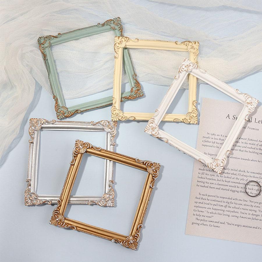 5pcs Victorian style square resin photo frames (light green, silver, beige, white, gold) - suitable for vintage desktop зелений
5pcs Victorian style square resin photo frames (light green, silver, beige, white, gold) - suitable for vintage desktop зелений