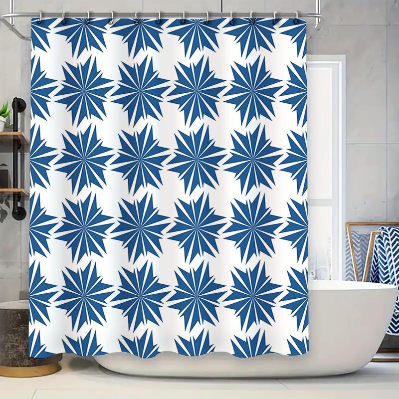 Decorative Blue Snowflake Shower Curtain Set for Bathroom Decor High-Quality Fabric with Rod Hooks Various Colors Available 90x180cm
Decorative Blue Snowflake Shower Curtain Set for Bathroom Decor High-Quality Fabric with Rod Hooks Various Colors Available 90x180cm