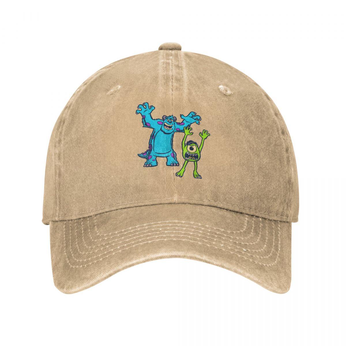 Вінтажні бейсболки Monsters University Саллі та Майк для чоловіків і жінок Зношені бавовняні кепки від сонця Літні головні убори для вулиці Кепка Adjustable
Вінтажні бейсболки Monsters University Саллі та Майк для чоловіків і жінок Зношені бавовняні кепки від сонця Літні головні убори для вулиці Кепка Adjustable