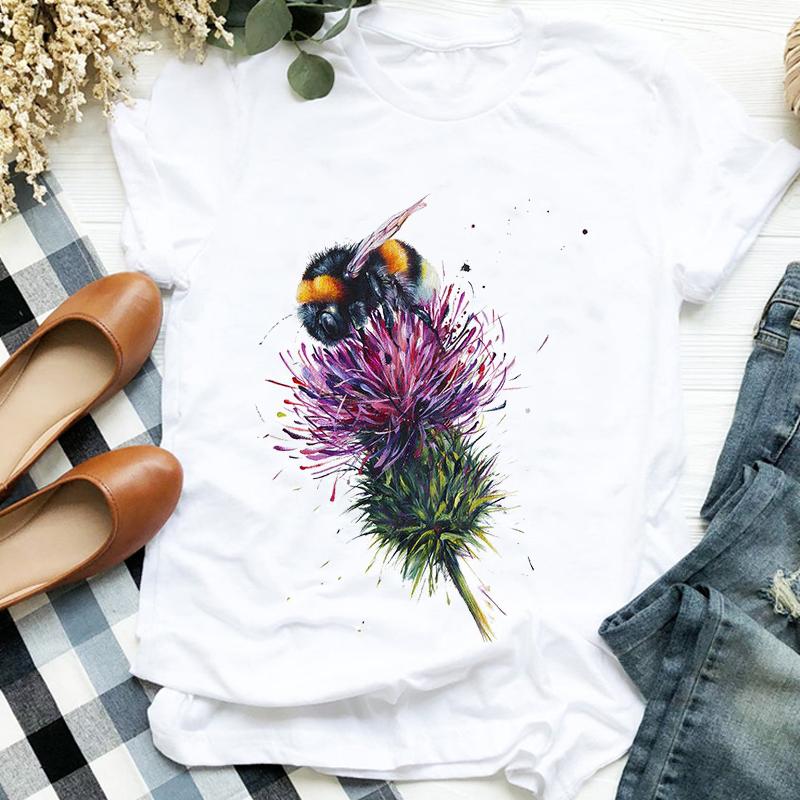 Жіноча леді квіткові акварель бджола мода повсякденний 90-х друк T-shirt жіноча футболка для жіночої сорочки одяг Топ графічний футболка XXXL
Жіноча леді квіткові акварель бджола мода повсякденний 90-х друк T-shirt жіноча футболка для жіночої сорочки одяг Топ графічний футболка XXXL