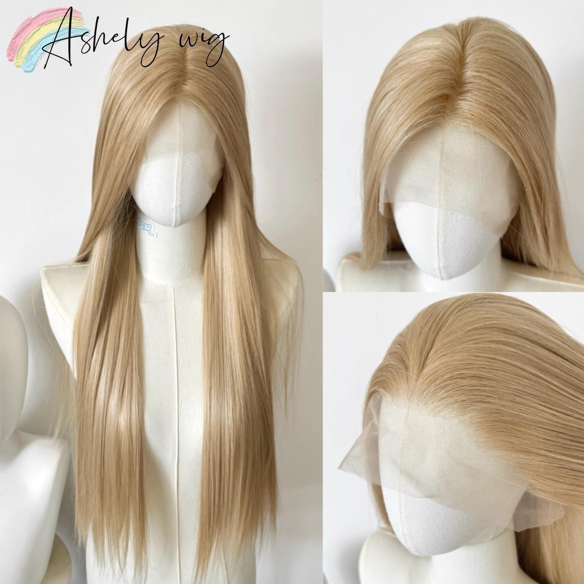 Ash Blonde Lace Front Wig 13*4 Frontal Wigs 26inch Synthetic Wig High Quality Synthetic Lace Front Wig for Cosplay Daily Use (as the picture,26inches&180%&1pc)
Ash Blonde Lace Front Wig 13*4 Frontal Wigs 26inch Synthetic Wig High Quality Synthetic Lace Front Wig for Cosplay Daily Use (as the picture,26inches&180%&1pc)