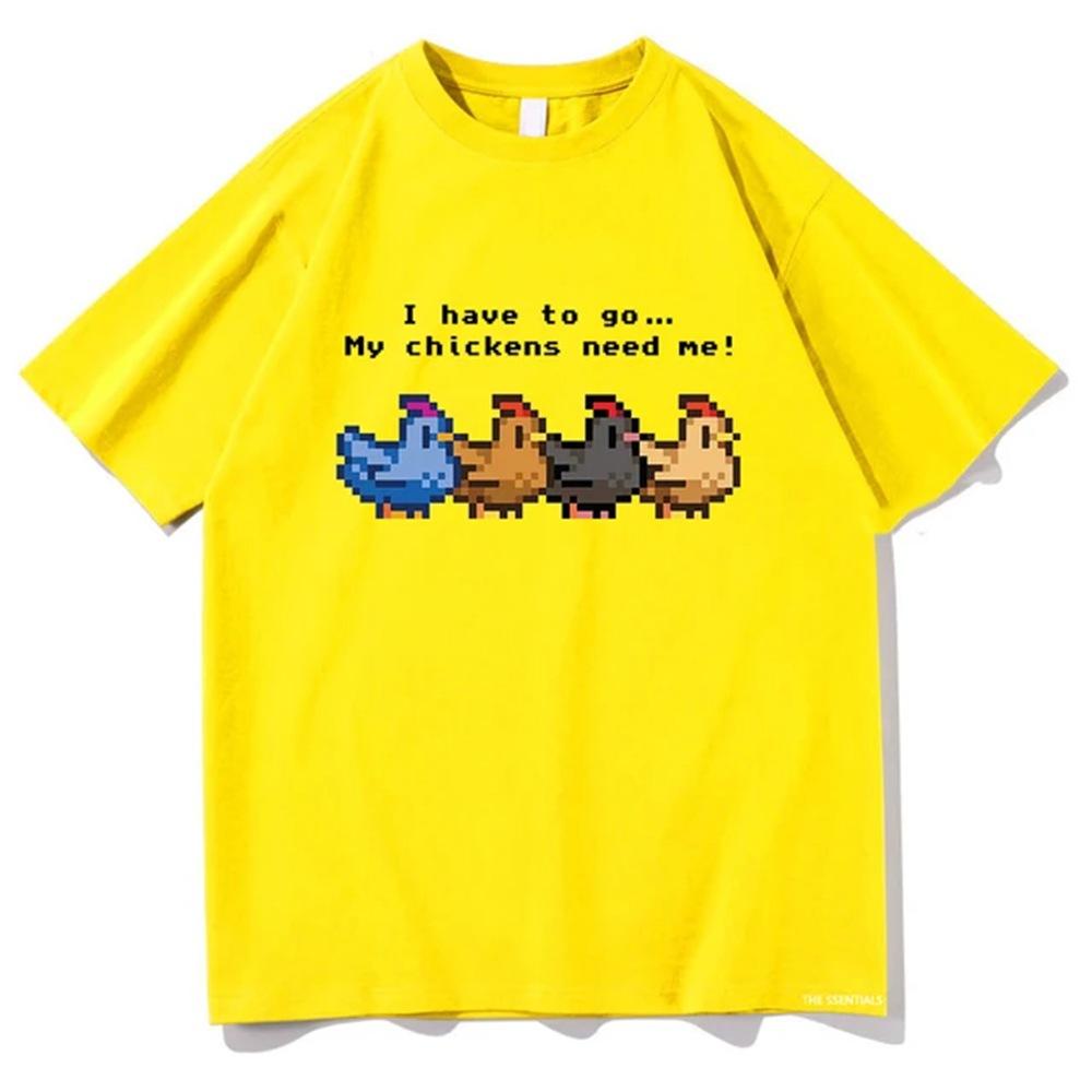 Stardew Valley I Have To Go My Chickens Need Me Tshirt UnisexWomen Clothing Harajuku Tshirt Unisex Cotton Tops Graphic T Shirts 2XL
Stardew Valley I Have To Go My Chickens Need Me Tshirt UnisexWomen Clothing Harajuku Tshirt Unisex Cotton Tops Graphic T Shirts 2XL