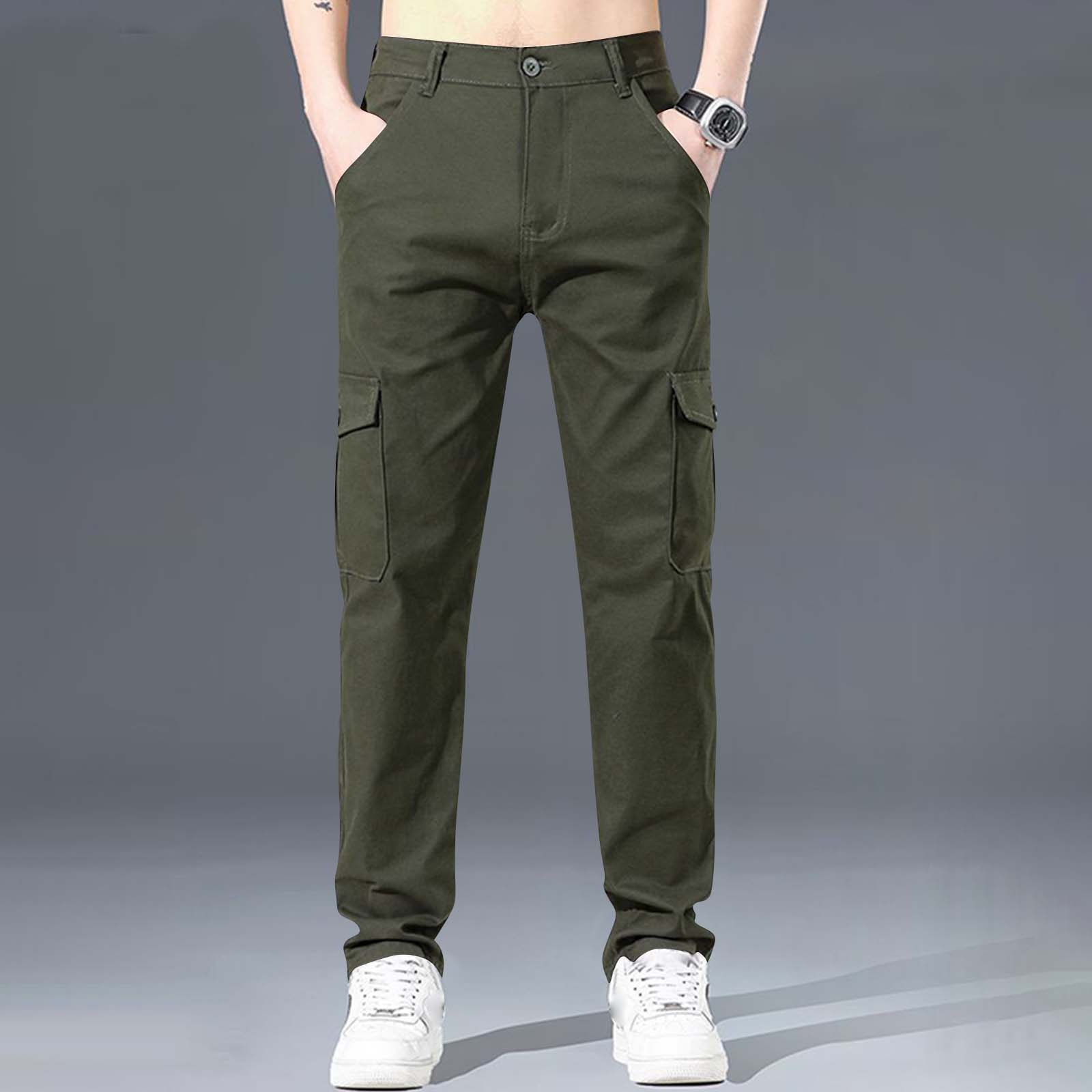 Men s Solid Color Overalls Multi-Pocket Straight Loose Elastic Casual Sports Outdoor Trousers 28
Men s Solid Color Overalls Multi-Pocket Straight Loose Elastic Casual Sports Outdoor Trousers 28