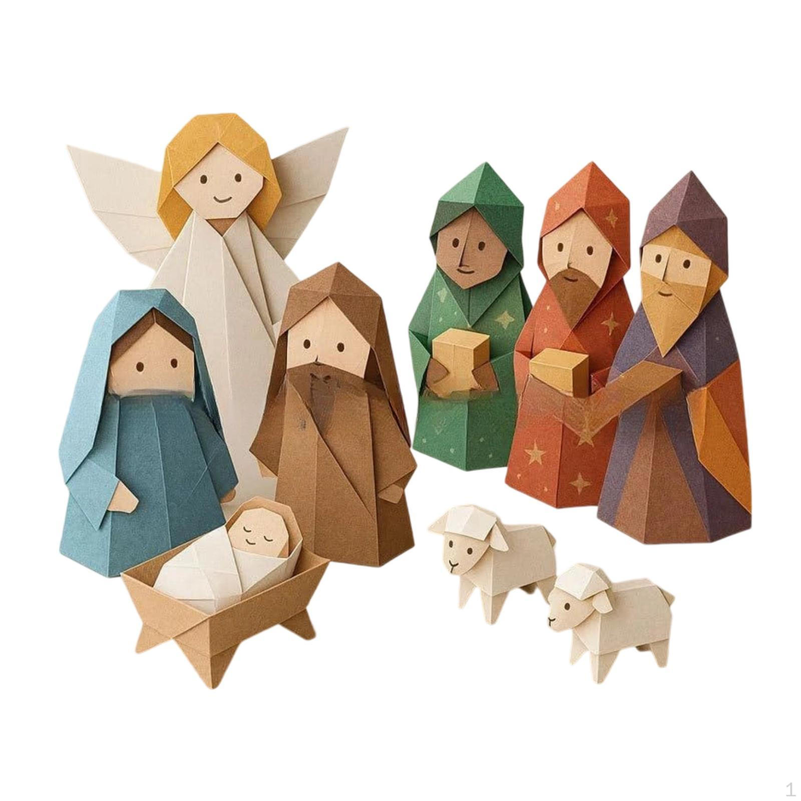 DIY Paper Nativity Kit, Home Decor for Family Gatherings Style B
DIY Paper Nativity Kit, Home Decor for Family Gatherings Style B