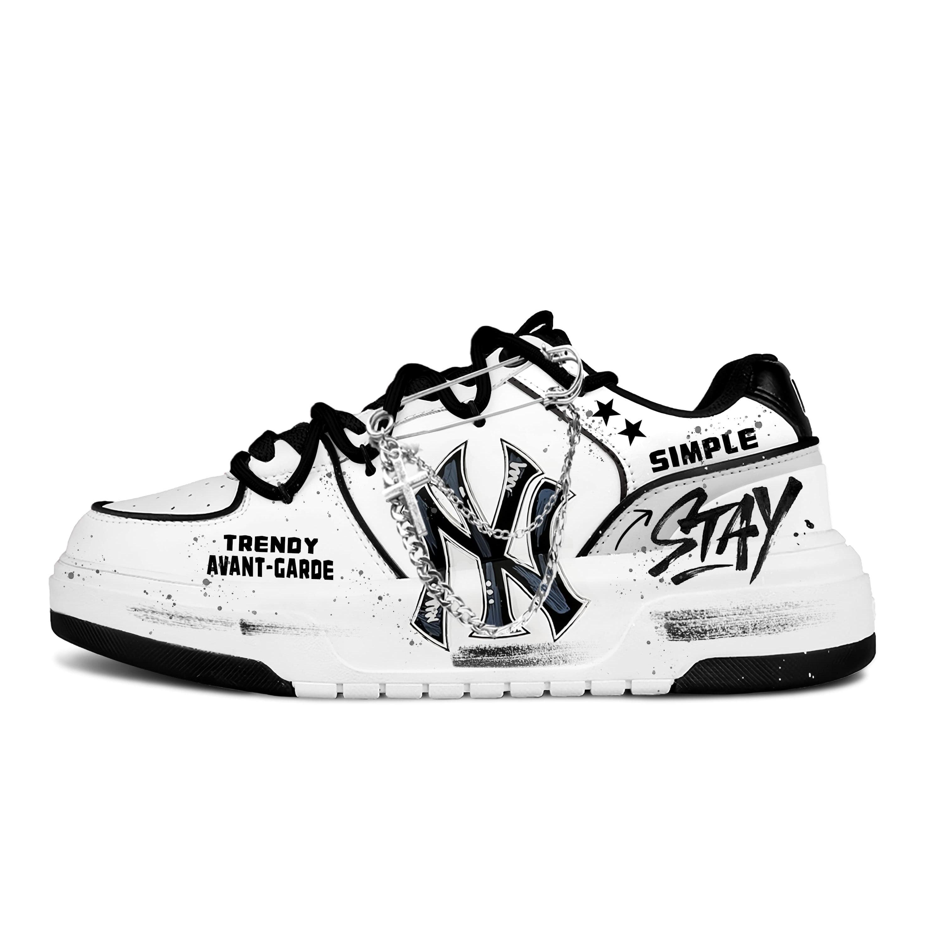 MLB Chunky Liner Black White Poetic Lines PU Abrasion Resistant Slip Resistant Low top Skateboard Shoes Unisex Black 3ASXCA12N-50WHS(Team1940-) 38
MLB Chunky Liner Black White Poetic Lines PU Abrasion Resistant Slip Resistant Low top Skateboard Shoes Unisex Black 3ASXCA12N-50WHS(Team1940-) 38