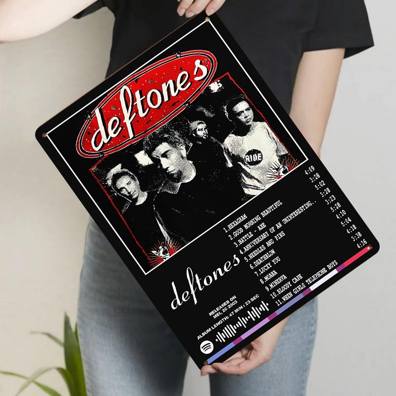 Deftones Album Cover Metal Tin Sign Vintage Rock Band Poster Wall Art Decor for Music Room 20x30cm(7.8x11.8inch)
Deftones Album Cover Metal Tin Sign Vintage Rock Band Poster Wall Art Decor for Music Room 20x30cm(7.8x11.8inch)