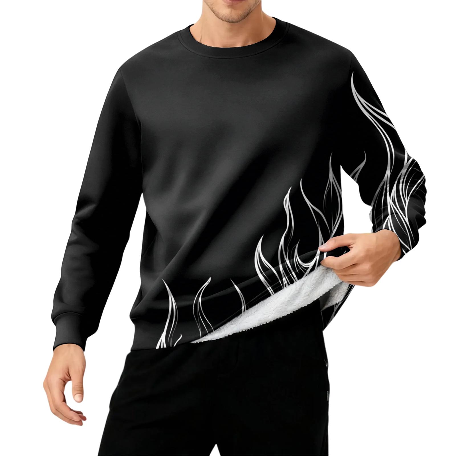 Мужская толстая теплая толстовка с флисовой подкладкой и круглым вырезом L
Мужская толстая теплая толстовка с флисовой подкладкой и круглым вырезом L