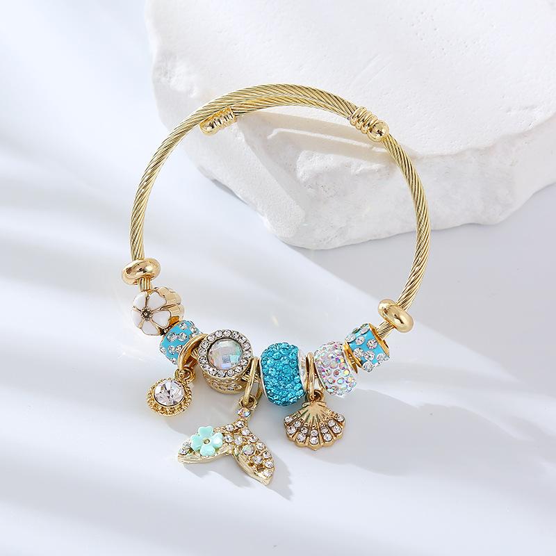 JYL TS Bracelet Fashion Minimalist Design Radiates Elegance & Timeless Charm fish tail колір синій белл
JYL TS Bracelet Fashion Minimalist Design Radiates Elegance & Timeless Charm fish tail колір синій белл