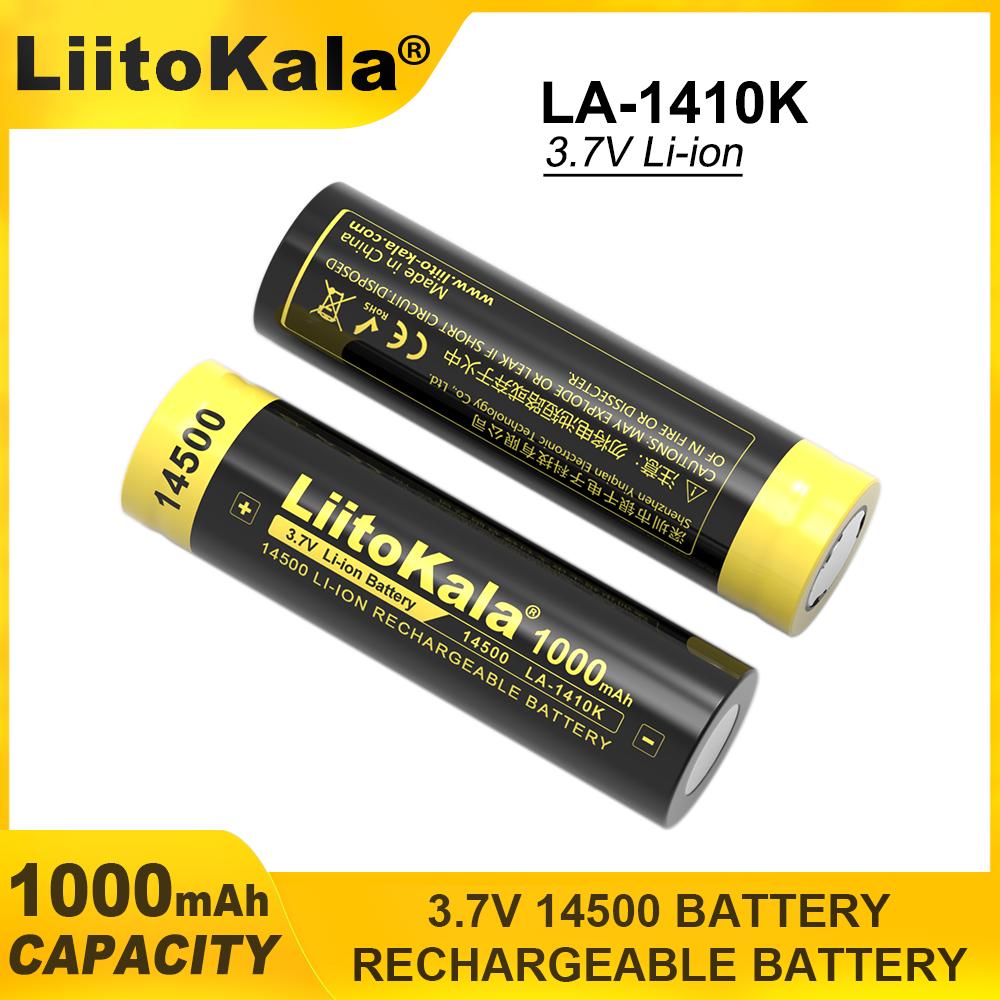 LiitoKala LA-1410K 14500 1000mAh 3.7V Rechargeable Battery Recarregavel Lithium ion Battery For Remote control,electric fan,GamePad 1PCS
LiitoKala LA-1410K 14500 1000mAh 3.7V Rechargeable Battery Recarregavel Lithium ion Battery For Remote control,electric fan,GamePad 1PCS