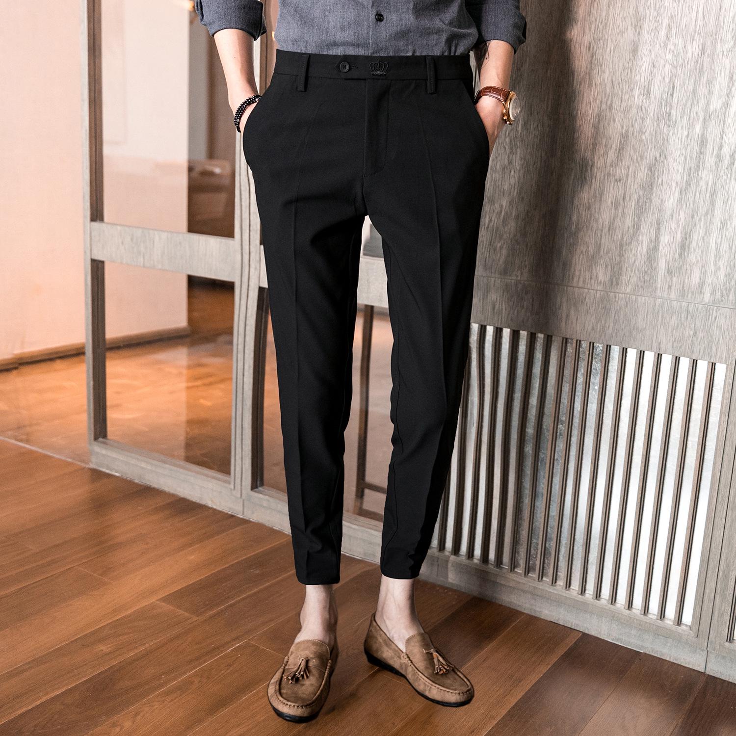 2018 корейские облегающие мужские прямые брюки с вышивкой K686 36 чёрный
2018 корейские облегающие мужские прямые брюки с вышивкой K686 36 чёрный