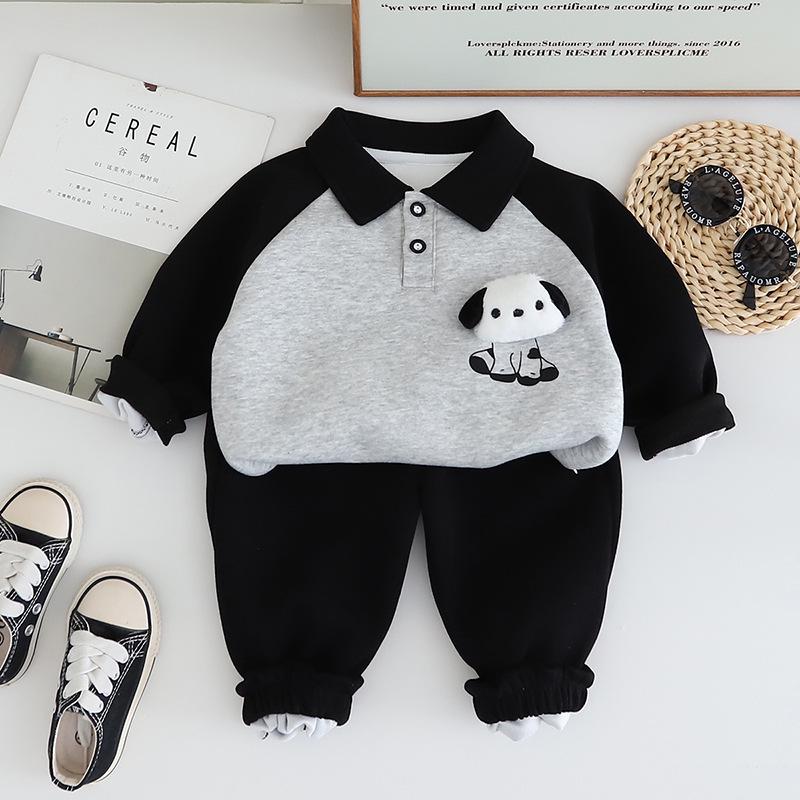 Модный комплект толстовки с отложным воротником для мальчиков - Мода весна/осень 2025, двухпредметный для детей 90cm темно-синий
Модный комплект толстовки с отложным воротником для мальчиков - Мода весна/осень 2025, двухпредметный для детей 90cm темно-синий