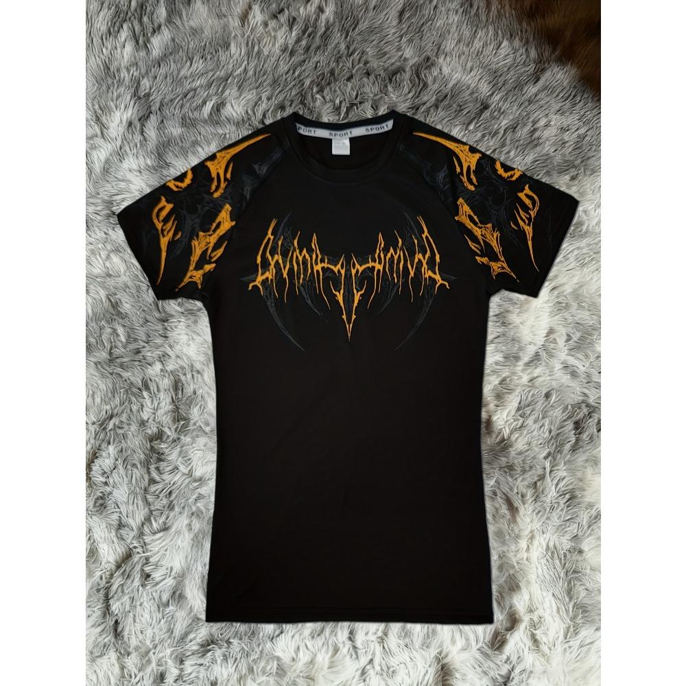 Form-fitting Short-sleeved T-shirt, Unisex, Black Slim Design with Geometric Muscle Texture for Sporty Wear XXL
Form-fitting Short-sleeved T-shirt, Unisex, Black Slim Design with Geometric Muscle Texture for Sporty Wear XXL