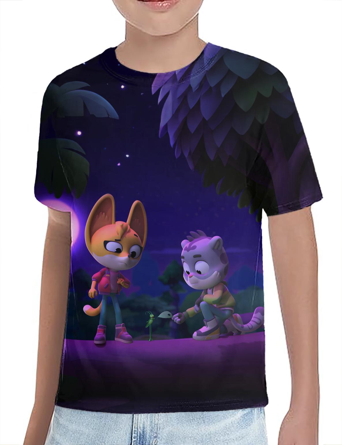 The Creature Cases Children s animated series Tops Sam Snow and Kit Casey Cartoon Tee Summer 3DPrinting Children T-shirt Anime T-shirt Cute T-shirt 140
The Creature Cases Children s animated series Tops Sam Snow and Kit Casey Cartoon Tee Summer 3DPrinting Children T-shirt Anime T-shirt Cute T-shirt 140