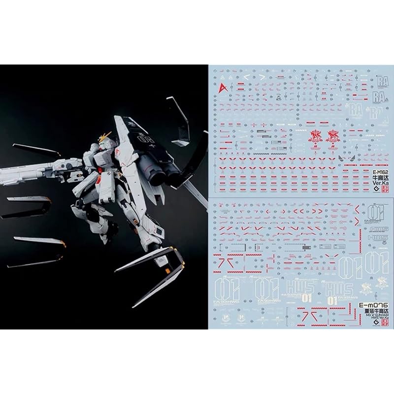 fluorescence !! HG RG MG PG RE HiRM robot MS Water transfer decal for detail improvement (MG 1/100 RX-93 v gundam Ver.Ka +For HWS equipment)
fluorescence !! HG RG MG PG RE HiRM robot MS Water transfer decal for detail improvement (MG 1/100 RX-93 v gundam Ver.Ka +For HWS equipment)