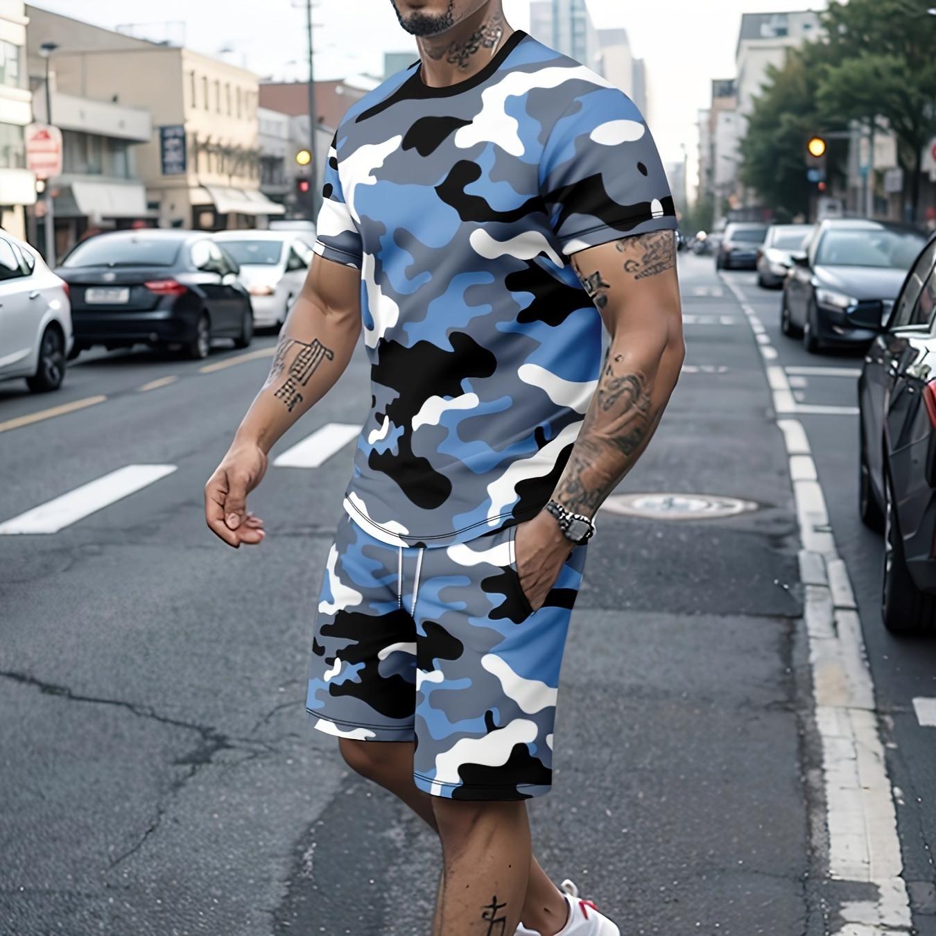 Чоловічий модний набір кольорових блоків із 2 предметів – стильна футболка з короткими рукавами та шорти на шнурках із кишенями для літнього комфорту 6XL
Чоловічий модний набір кольорових блоків із 2 предметів – стильна футболка з короткими рукавами та шорти на шнурках із кишенями для літнього комфорту 6XL