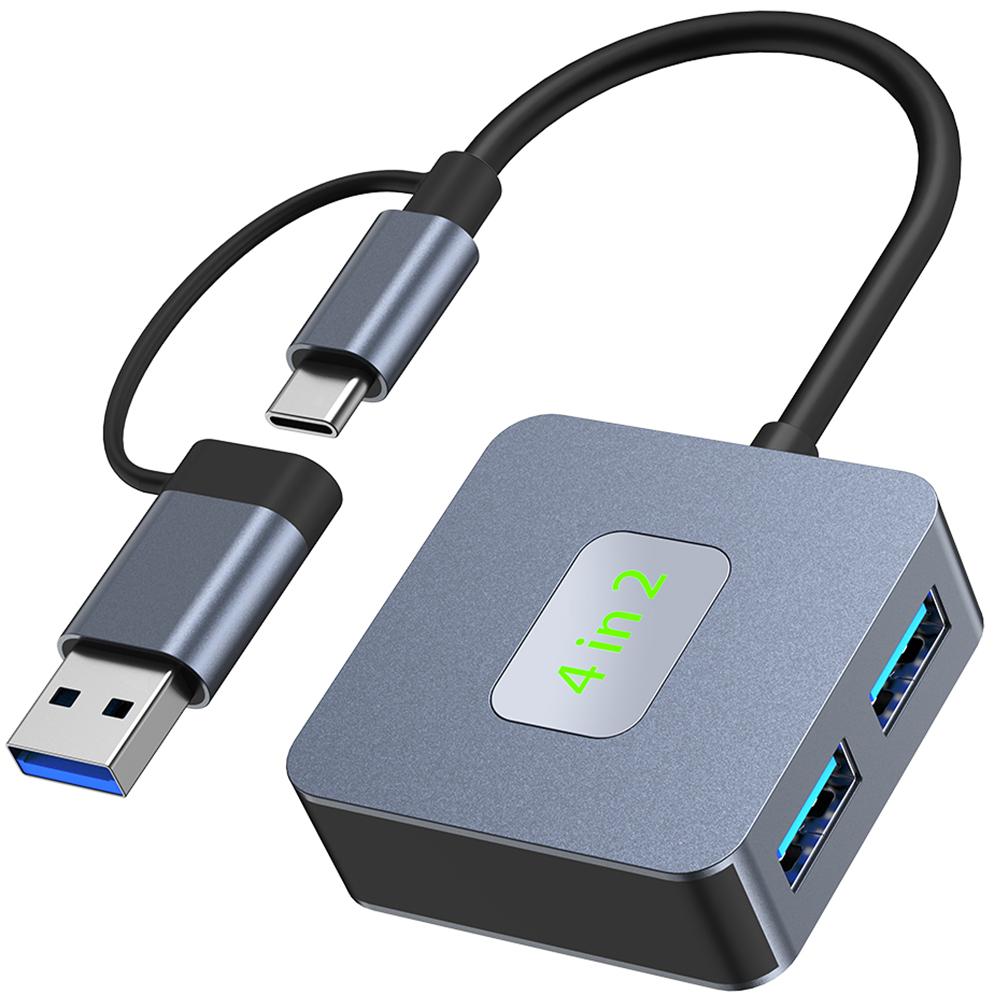 2320 USB+Type-C Expansion Hub to 4 X USB 3.2 Female Ports 10Gbps Data Transfer Adapter As Shown A
2320 USB+Type-C Expansion Hub to 4 X USB 3.2 Female Ports 10Gbps Data Transfer Adapter As Shown A