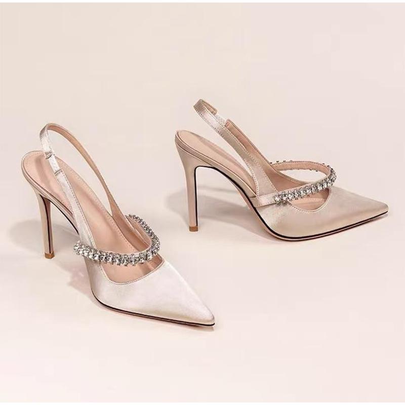 French Nude High Heels Brand Women s New Style Fairy Style Elegant Versatile Pointed Toe Medium High Heel Sandals Single Shoes 35 
French Nude High Heels Brand Women s New Style Fairy Style Elegant Versatile Pointed Toe Medium High Heel Sandals Single Shoes 35
