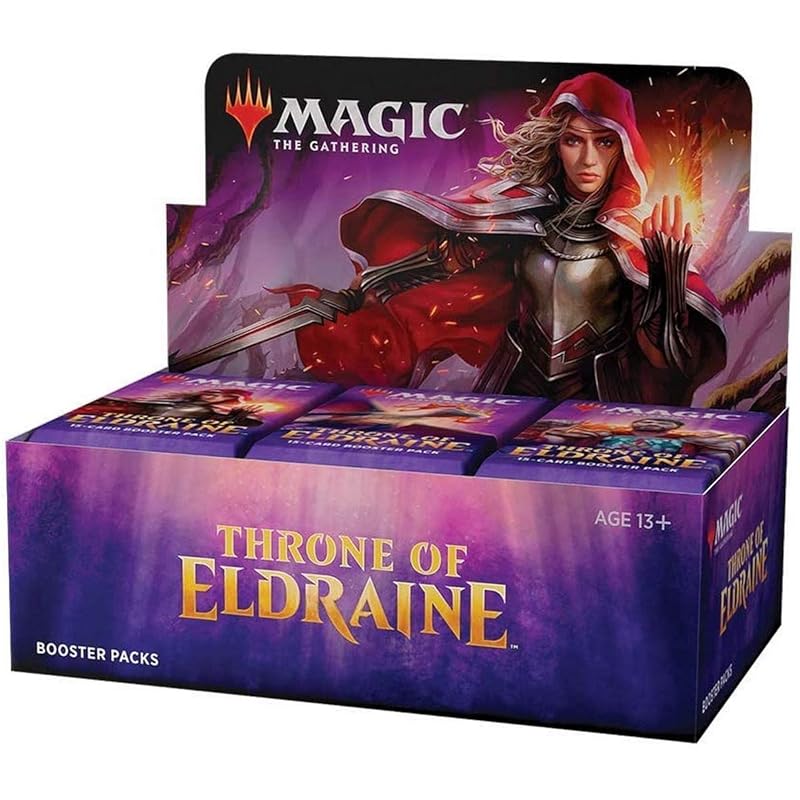 magic: the gathering Throne of Eldraine Booster pack (Throne of Eldraine Booster Box) English version 36 packs included (BOX) MTG Trading card wizards
magic: the gathering Throne of Eldraine Booster pack (Throne of Eldraine Booster Box) English version 36 packs included (BOX) MTG Trading card wizards
