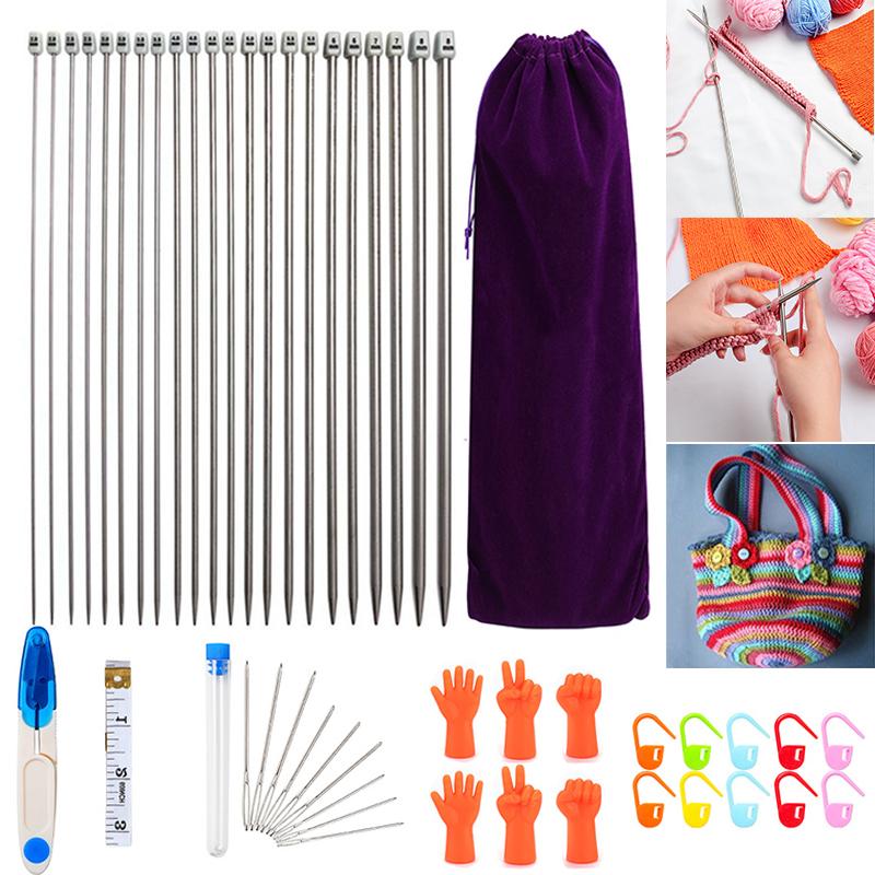 PDTO Новый набор вязальных спиц из нержавеющей стали, 22 шт., прямой одноострый свитер
PDTO Новый набор вязальных спиц из нержавеющей стали, 22 шт., прямой одноострый свитер