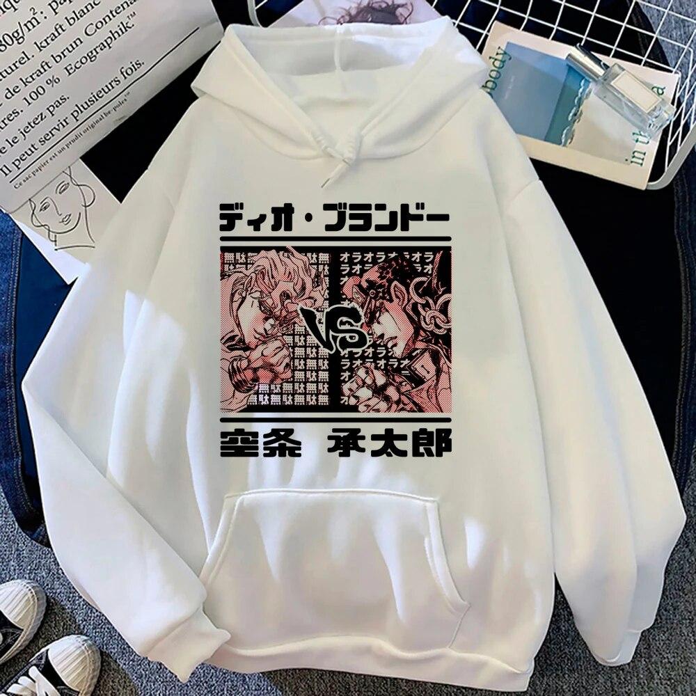 Толстовки Jojo Bizarre Adventure женские, флисовая уличная одежда, пуловер, женский флисовый капюшон
Толстовки Jojo Bizarre Adventure женские, флисовая уличная одежда, пуловер, женский флисовый капюшон