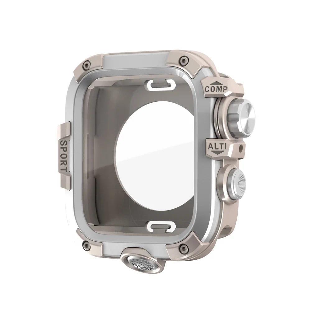 Aluminum Alloy Case Metal Bumper Screen Film+Frame Full Protective Cover for Apple Watch 44mm 45mm 46mm iWatch Series 11 10 9 8 For iwatch 45mm
Aluminum Alloy Case Metal Bumper Screen Film+Frame Full Protective Cover for Apple Watch 44mm 45mm 46mm iWatch Series 11 10 9 8 For iwatch 45mm