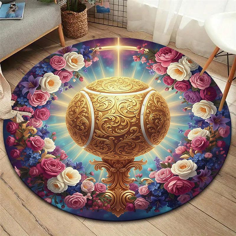 GoldBall Round Area Rug,Carpet Rug for Living Room Bedroom Sofa Playroom Decor,Non-slip Floor Mat 80cmx80cm
GoldBall Round Area Rug,Carpet Rug for Living Room Bedroom Sofa Playroom Decor,Non-slip Floor Mat 80cmx80cm