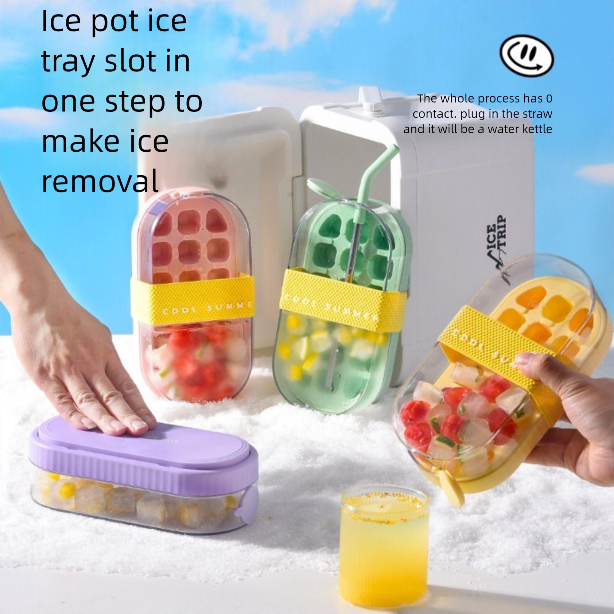Reusable 2 in 1 Ice Cube Water Bottle Silicone 18 Grids Ice Cube Molds Touch-free Food Grade Ice Mould Tray Home
Reusable 2 in 1 Ice Cube Water Bottle Silicone 18 Grids Ice Cube Molds Touch-free Food Grade Ice Mould Tray Home