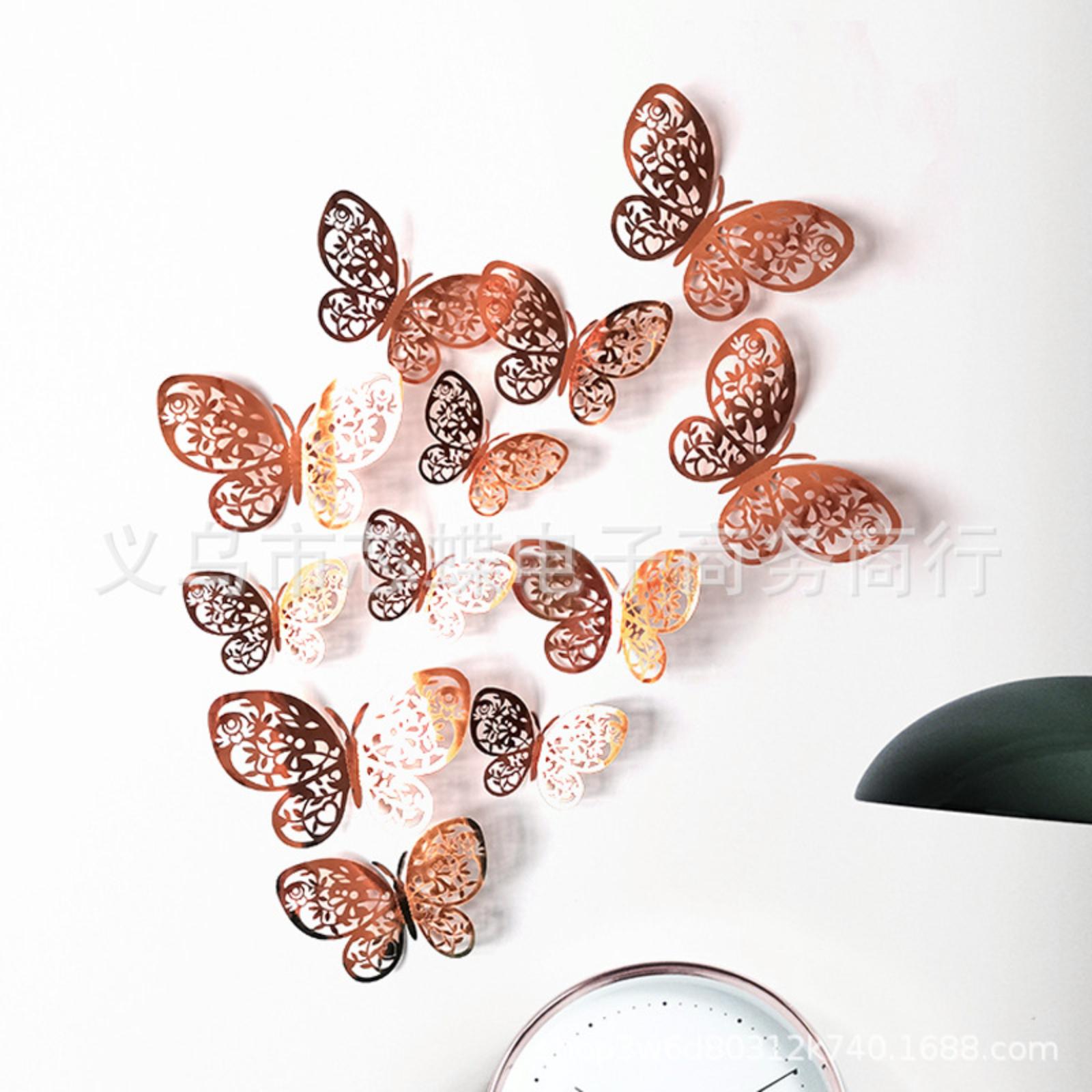 Rose Gold Openwork Butterfly Home Decor, Festive Party Decoration, Cardstock Butterfly Openwork One Size
Rose Gold Openwork Butterfly Home Decor, Festive Party Decoration, Cardstock Butterfly Openwork One Size
