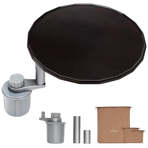 NEOGO Car Table, 360-Degree Rotation, Cup Holder Mount, Natural Birch Wood and High-Strength Aluminum, 5kg Weight Capacity, Ideal for In-Car Telework,
NEOGO Car Table, 360-Degree Rotation, Cup Holder Mount, Natural Birch Wood and High-Strength Aluminum, 5kg Weight Capacity, Ideal for In-Car Telework,