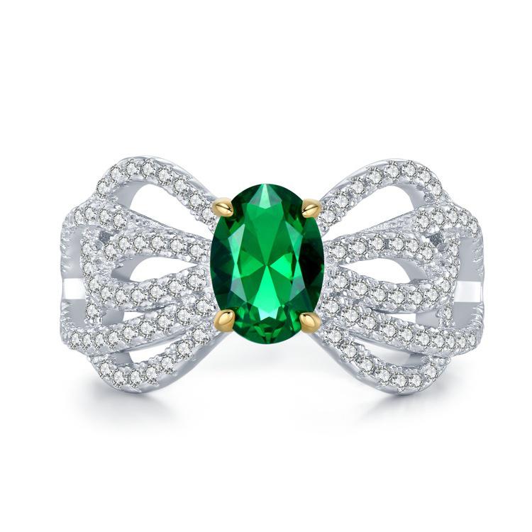 Hui Zhi Yi 2023 High Carbon Diamond & Green Zircon Ring in S925 Sterling Silver - 5x7mm Fashionable, Versatile & Simple Women s Jewelry. Size 8
Hui Zhi Yi 2023 High Carbon Diamond & Green Zircon Ring in S925 Sterling Silver - 5x7mm Fashionable, Versatile & Simple Women s Jewelry. Size 8