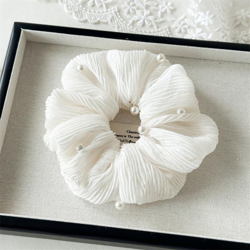 Pleated Texture Pearl Inlaid Large Hair Scrunchies Elegant White Pink Black Elastic Headbands Wedding Guest Hair Decor бежевый
Pleated Texture Pearl Inlaid Large Hair Scrunchies Elegant White Pink Black Elastic Headbands Wedding Guest Hair Decor бежевый