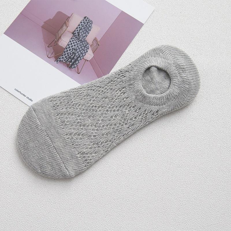 Літні жіночі сітчасті ажурні неглибокі шкарпетки, низькі шкарпетки-човники, дихаючі тонкі невидимі шкарпетки сірий колір
Літні жіночі сітчасті ажурні неглибокі шкарпетки, низькі шкарпетки-човники, дихаючі тонкі невидимі шкарпетки сірий колір