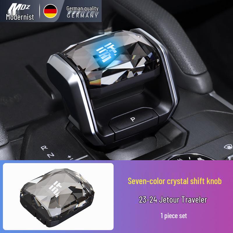 Хрустальная ручка КПП Jetour Traveller: Красочный светящийся рычаг переключения передач с подсветкой.
Хрустальная ручка КПП Jetour Traveller: Красочный светящийся рычаг переключения передач с подсветкой.