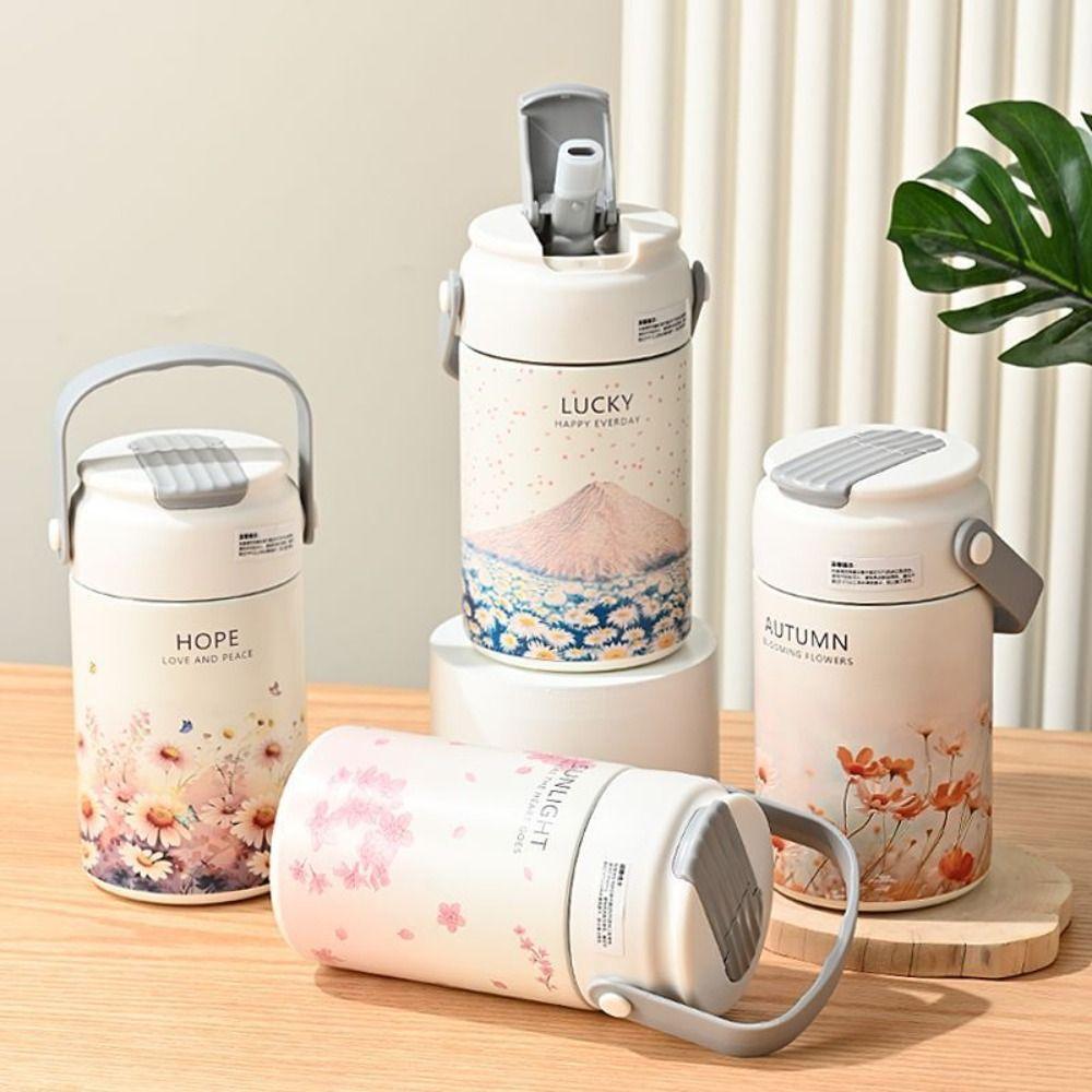 Insulated Hand-held Thermos Cup Flower Straw Thermal Water Bottle Children Girls Boy 550ml-Style D
Insulated Hand-held Thermos Cup Flower Straw Thermal Water Bottle Children Girls Boy 550ml-Style D