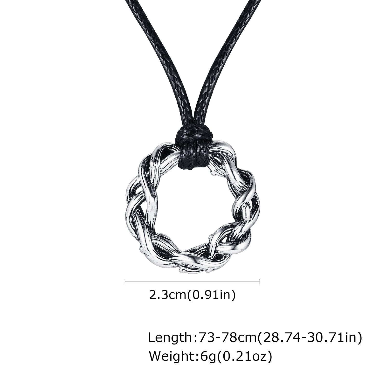 Vintage Thorns Pendant Man Necklace Trendy Braided Wreaths Chain Anniversary Jewelry Birthday Boyfriend Valentine s Day Gifts
Vintage Thorns Pendant Man Necklace Trendy Braided Wreaths Chain Anniversary Jewelry Birthday Boyfriend Valentine s Day Gifts