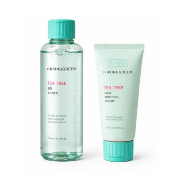 BRING GREEN Tea Tree Cica Soothing Toner (250ml) & Cream (100ml) Set 250ml+100ml
BRING GREEN Tea Tree Cica Soothing Toner (250ml) & Cream (100ml) Set 250ml+100ml