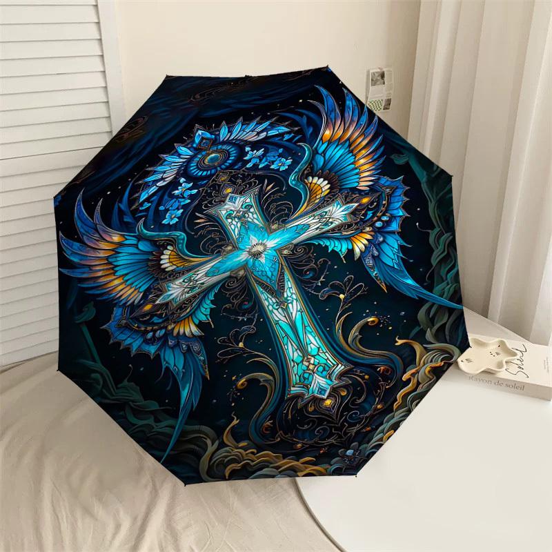 1PC Cross Angel Wings Umbrella-8-Rib Reinforced, Automatic Open, Lightweight & Durable, Cute Fashion Accessory for Outdoor-Y0327
1PC Cross Angel Wings Umbrella-8-Rib Reinforced, Automatic Open, Lightweight & Durable, Cute Fashion Accessory for Outdoor-Y0327