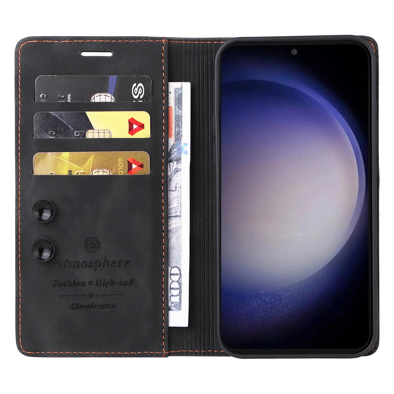 006 Series For Samsung Galaxy S23 FE Case Sucker Closure PU Leather Phone Stand Cover Black
006 Series For Samsung Galaxy S23 FE Case Sucker Closure PU Leather Phone Stand Cover Black