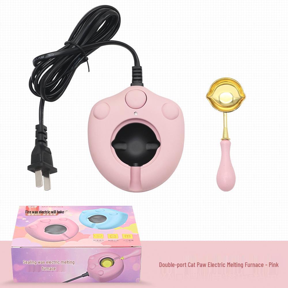 Electric Wax Furnace Kit with Cat Paw Stamp and Melting Tools for DIY Journal Sealing
Electric Wax Furnace Kit with Cat Paw Stamp and Melting Tools for DIY Journal Sealing