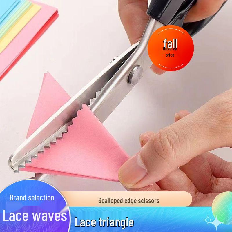 Triangular Serrated Lace Sewing Scissors with Round Wave Blade Triangular Tooth 5mm (Bag)
Triangular Serrated Lace Sewing Scissors with Round Wave Blade Triangular Tooth 5mm (Bag)