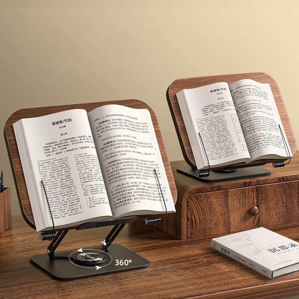 Solid Wood Book Stand 360° Rotating Base Laptop Holder Thick Reading Rack for Readers light color-rotating
Solid Wood Book Stand 360° Rotating Base Laptop Holder Thick Reading Rack for Readers light color-rotating