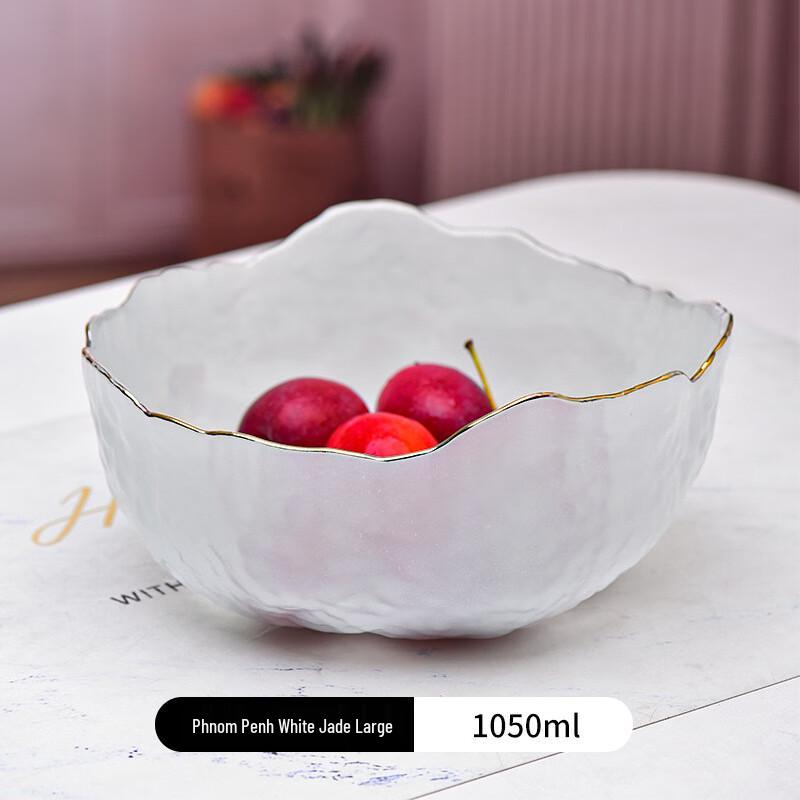 Стеклянная салатница и десертная миска ZISIZ с золотым ободком
Стеклянная салатница и десертная миска ZISIZ с золотым ободком