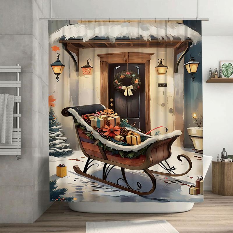 Tuniu Festive Sleigh Ride Holiday Shower Curtain Christmas Winter Forest Deer Reindeer Cozy Farmhouse Bathroom Decor Gift Idea C W60H190(CM)-1 Pcs
Tuniu Festive Sleigh Ride Holiday Shower Curtain Christmas Winter Forest Deer Reindeer Cozy Farmhouse Bathroom Decor Gift Idea C W60H190(CM)-1 Pcs