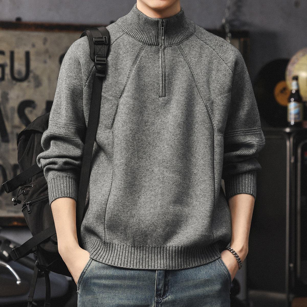 Men s Trendy Winter Half-Zip Sweater - Thick, Warm, Loose Knit Outerwear L (120-140 lbs) хізер сірий колір
Men s Trendy Winter Half-Zip Sweater - Thick, Warm, Loose Knit Outerwear L (120-140 lbs) хізер сірий колір